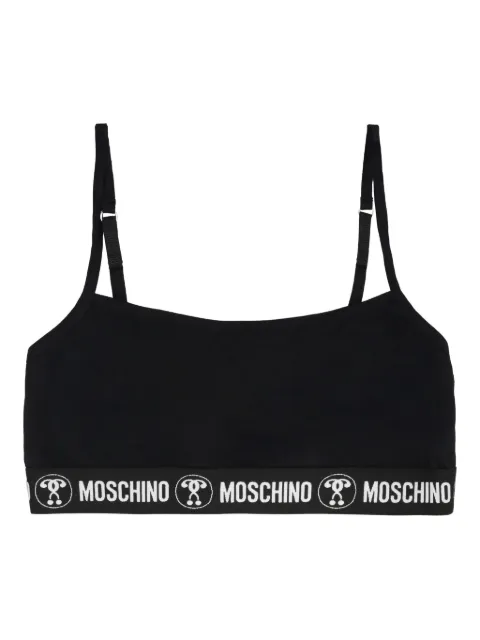 Moschino logo-band bralette