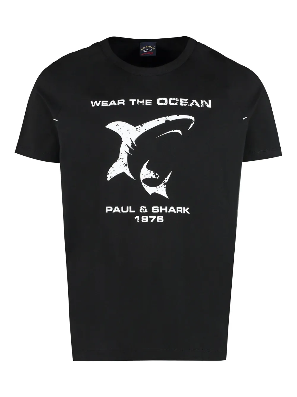 Paul & Shark logo-print T-shirt Zwart