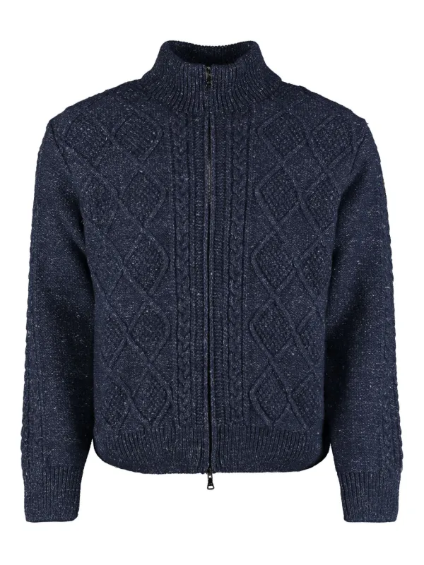 Strickjacke Blau Paul Shark Strickjacke Paul Shark Cardigan Mit
