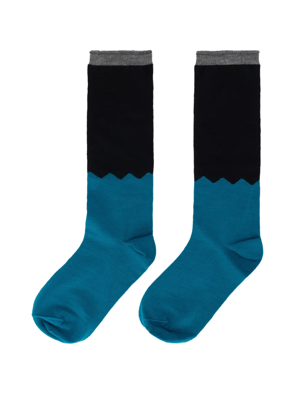 RED(V) two-tone socks - Blu
