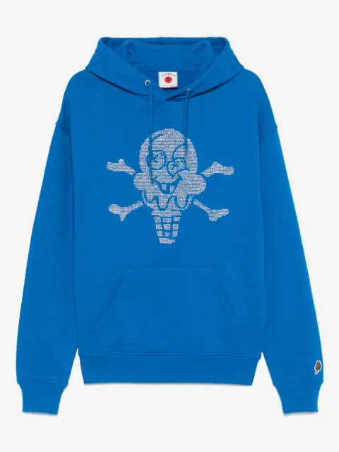 ICECREAM Rhinestone Cones & Bones Popover hoodie
