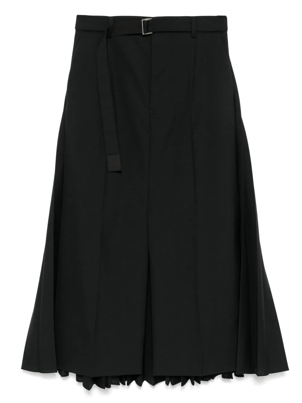Sacai geplooide rok Zwart