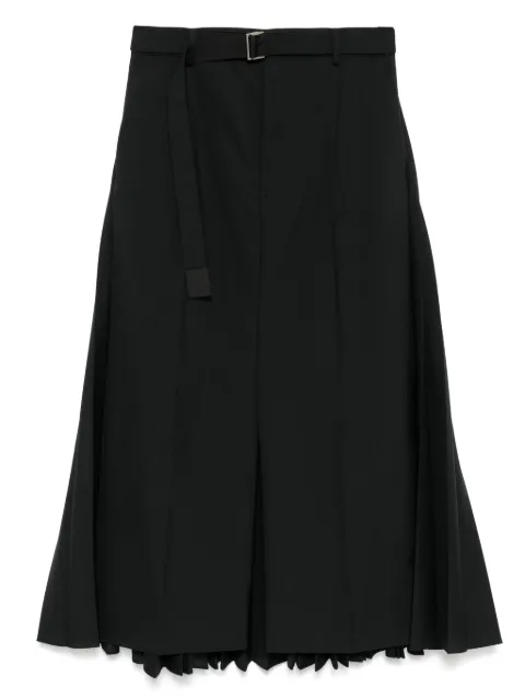 sacai pleated skirt