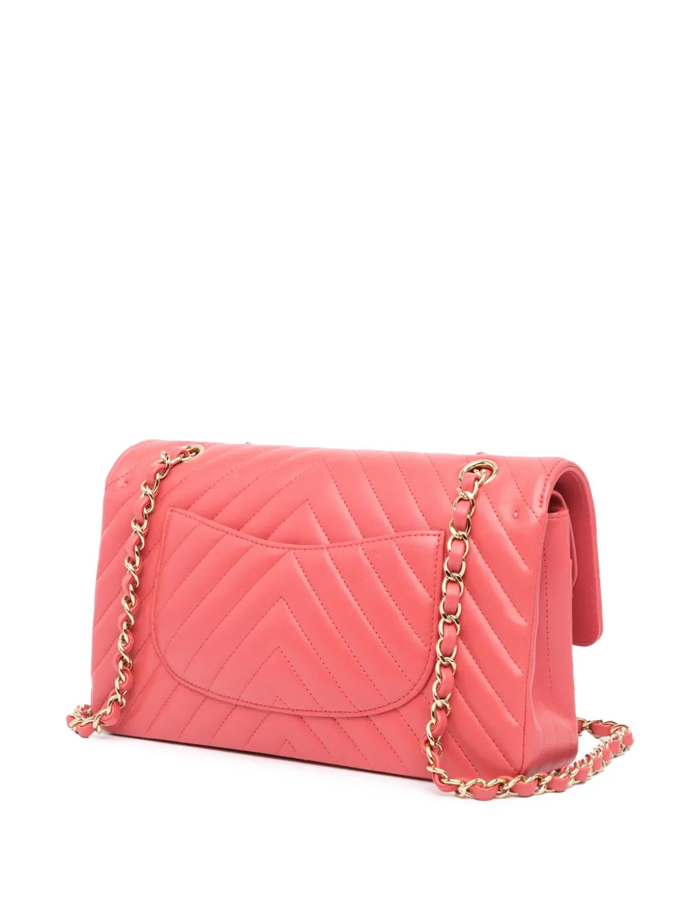 CHANEL Pre-Owned 2017-2018 Medium Classic Chevron Lambskin Double Flap shoulder bag | Pre-Owned | Image 2