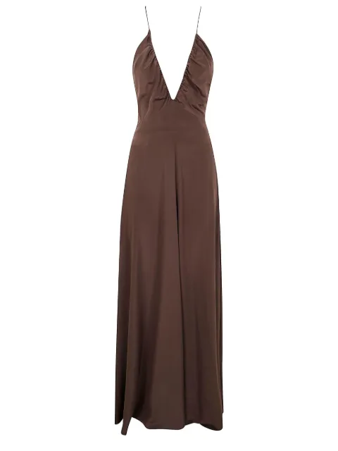 ASPESI vestido midi de seda