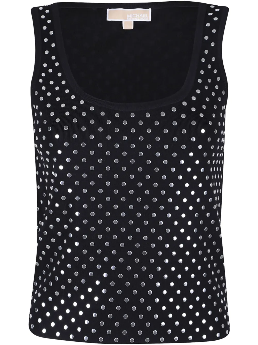 Michael Michael Kors スタッズトリム トップ - ブラック Michael Michael Kors スタッズトリム トップ - ブラック