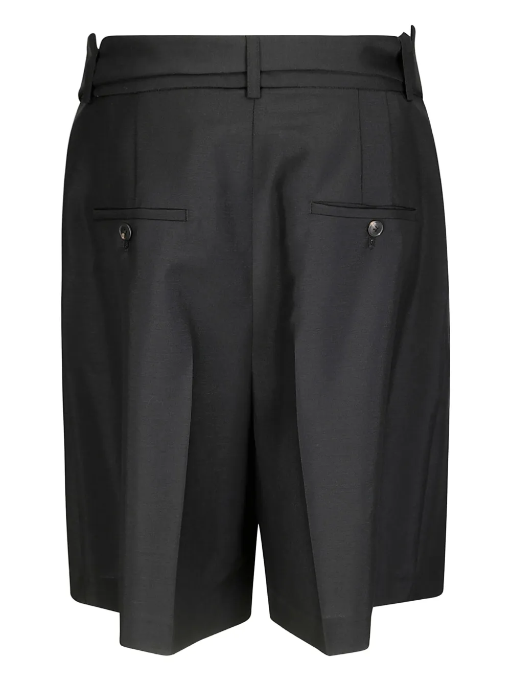 Róhe Shorts met paperbagtaille - Zwart