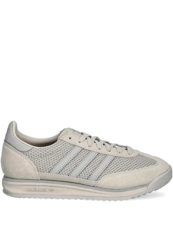 adidas gazelle silver green womens ADIDAS Size 9.5 Beige White Mixed Materials Nylon Mesh Sneakers