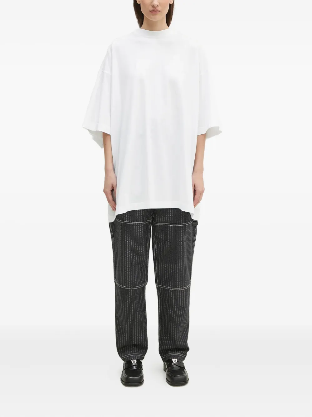 adidas Broek met krijtstreep en vlakken Grijs