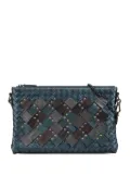 Bottega Veneta Pre-Owned 2012-2024 Nappa Intrecciato Studded Biletto Chain crossbody bag - Blue