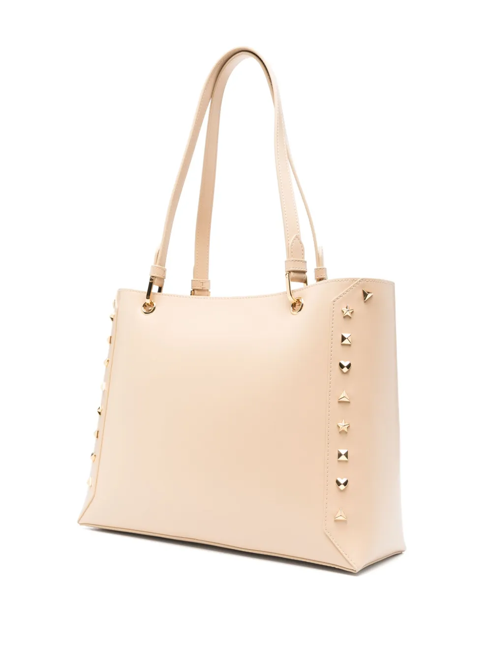 Love Moschino Heuptas met logoplakkaat Beige