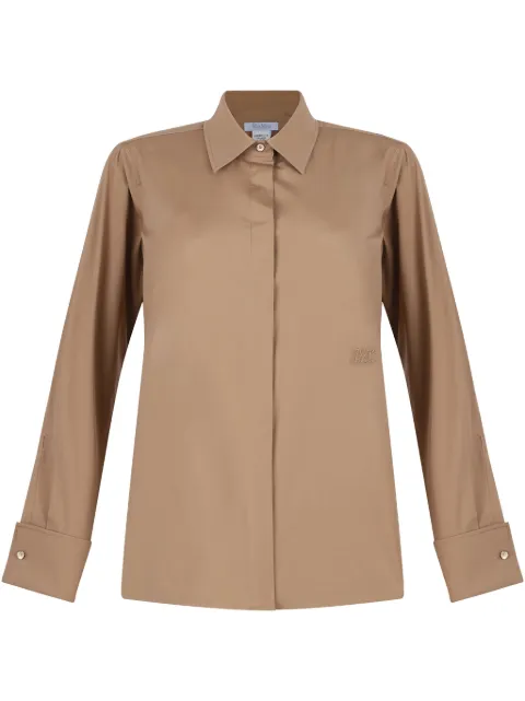 Max Mara camisa con logo bordado