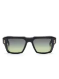 Akoni square-frame sunglasses - Black