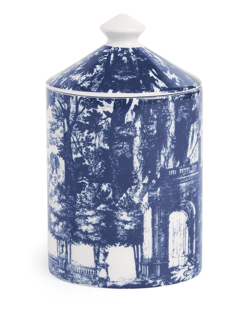 Fornasetti Giardino Segreto kaars (310 g) - Blauw