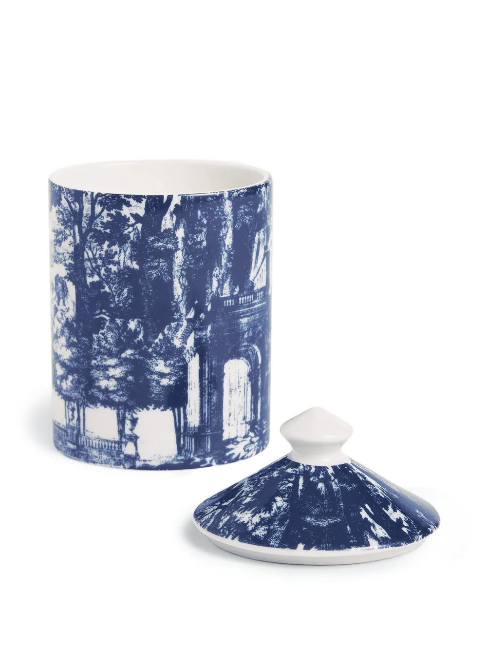 Fornasetti Small Se Poi Candle In Blue