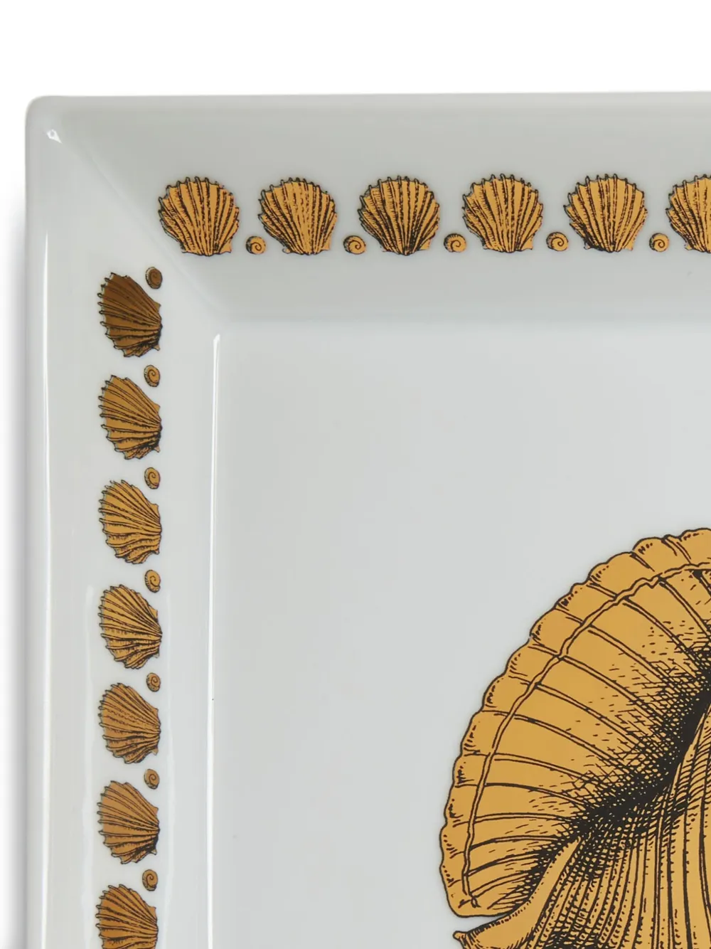 Fornasetti Graphic-print Tray In White