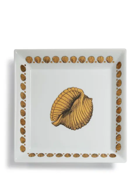 Fornasetti Giro di Conchiglie square plate
