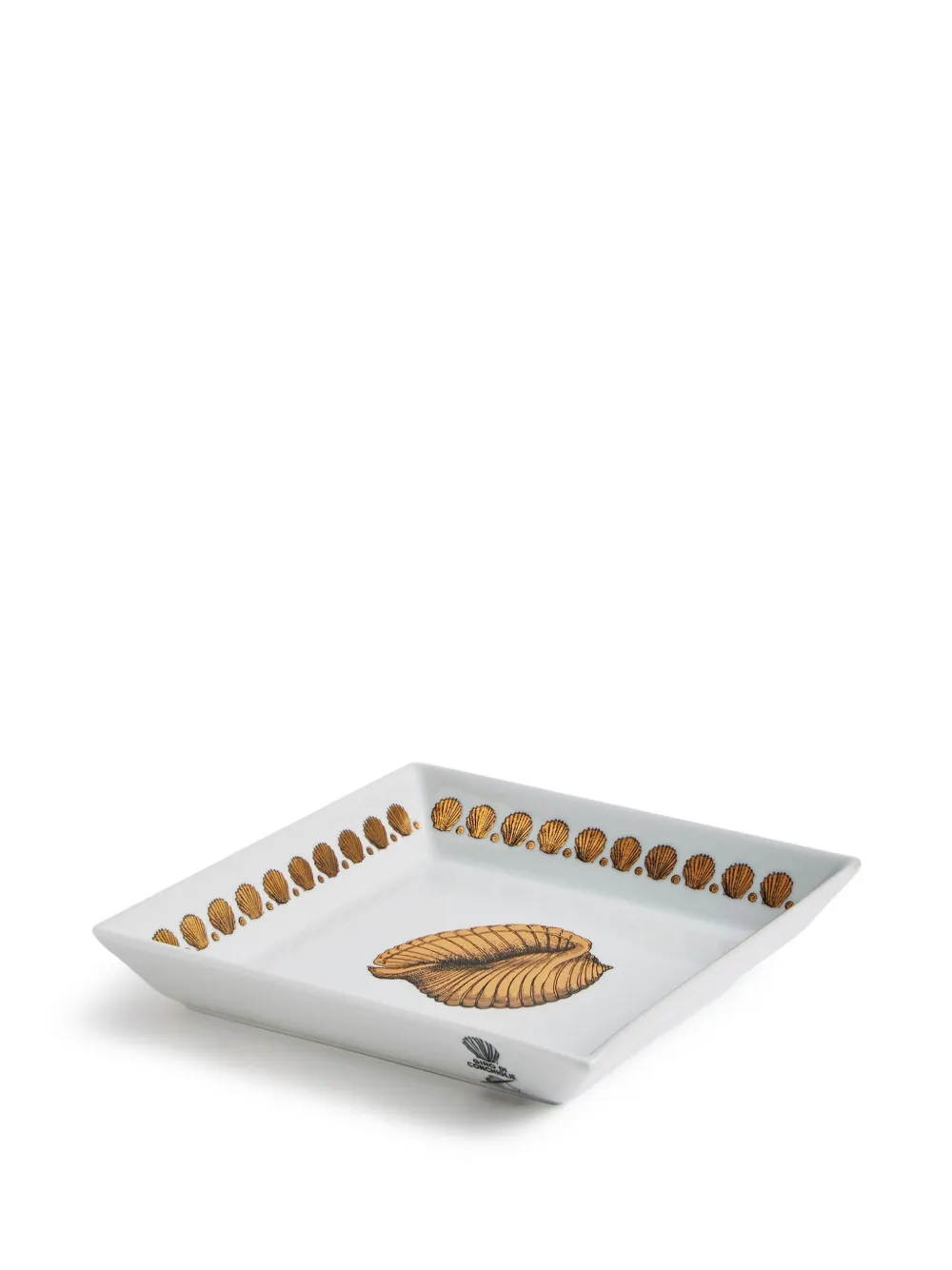 Fornasetti Giro di Conchiglie square plate | Decorative Trays & Plates | Image 2