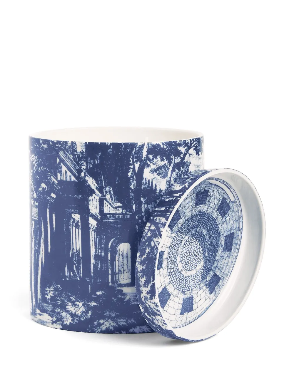 Fornasetti Nel Mentre Giardino Settecentesco "giardino Segreto" Candle (1020g) In Blue