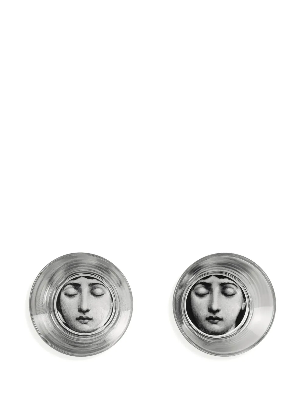 Fornasetti Tema E Variazoni Glass Set In White