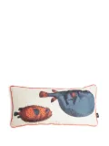 Fornasetti Pesci cushion (50cm x 25cm) - White