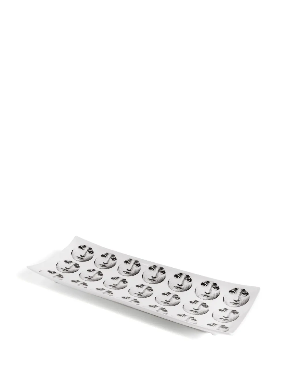 Fornasetti Tema e Variazioni n.197 rectangular tray (15.5cm x 39cm) | White | Image 1