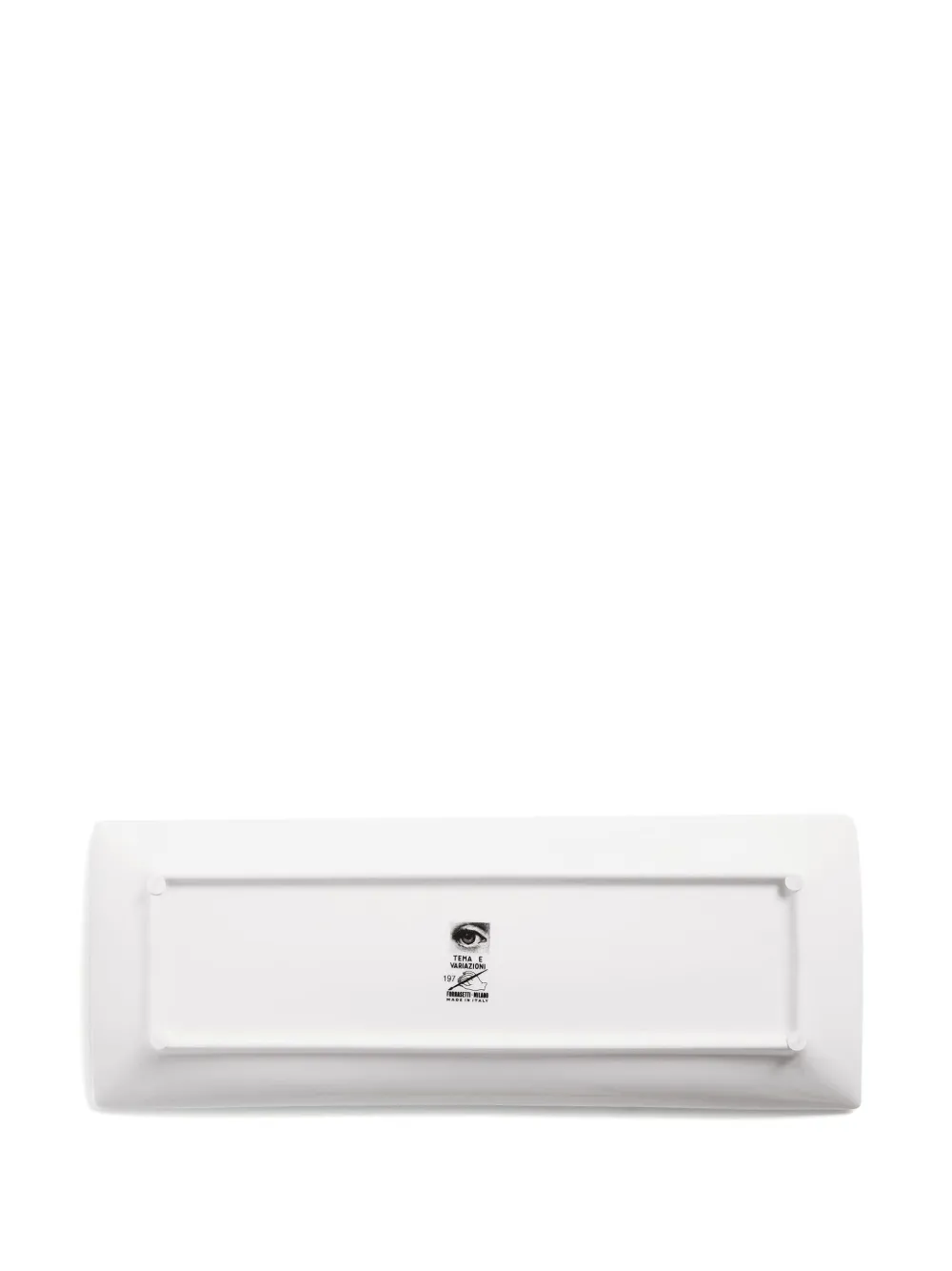 Fornasetti Tema E Variazioni N.197 Rectangular Tray (15.5cm X 39cm) In White