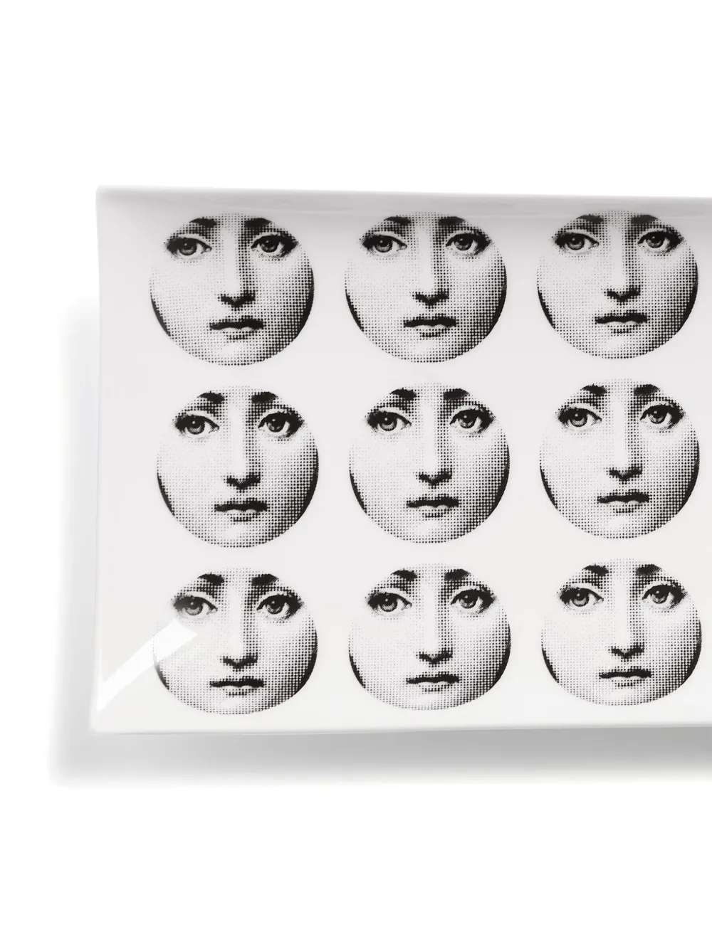 Fornasetti Tema E Variazioni N.197 Rectangular Tray (15.5cm X 39cm) In White