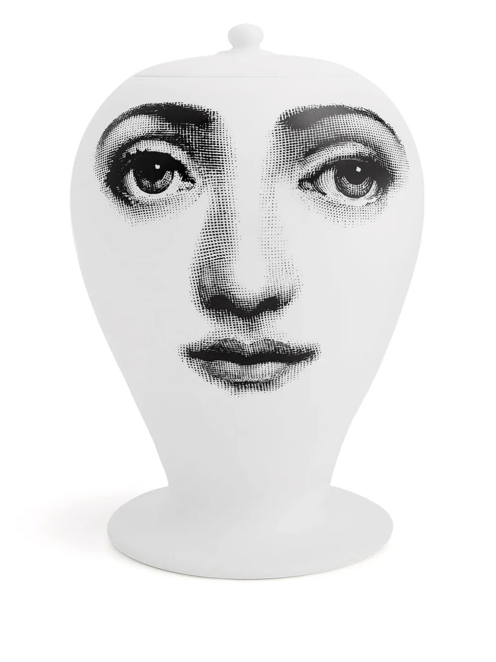 Fornasetti Buongiorno/Buonanotte vase (15cm x 9cm) | White | Image 1