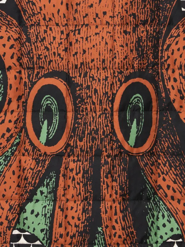 Fornasetti Polipo チェック スロー190cm x 130cm | ブラウン Fornasetti Polipo チェック スロー190cm x 130cm | ブラウン