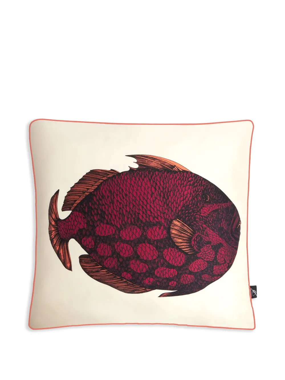 Fornasetti Pesce Balestra cushion (45cm x 45cm) | Neutrals | Image 1