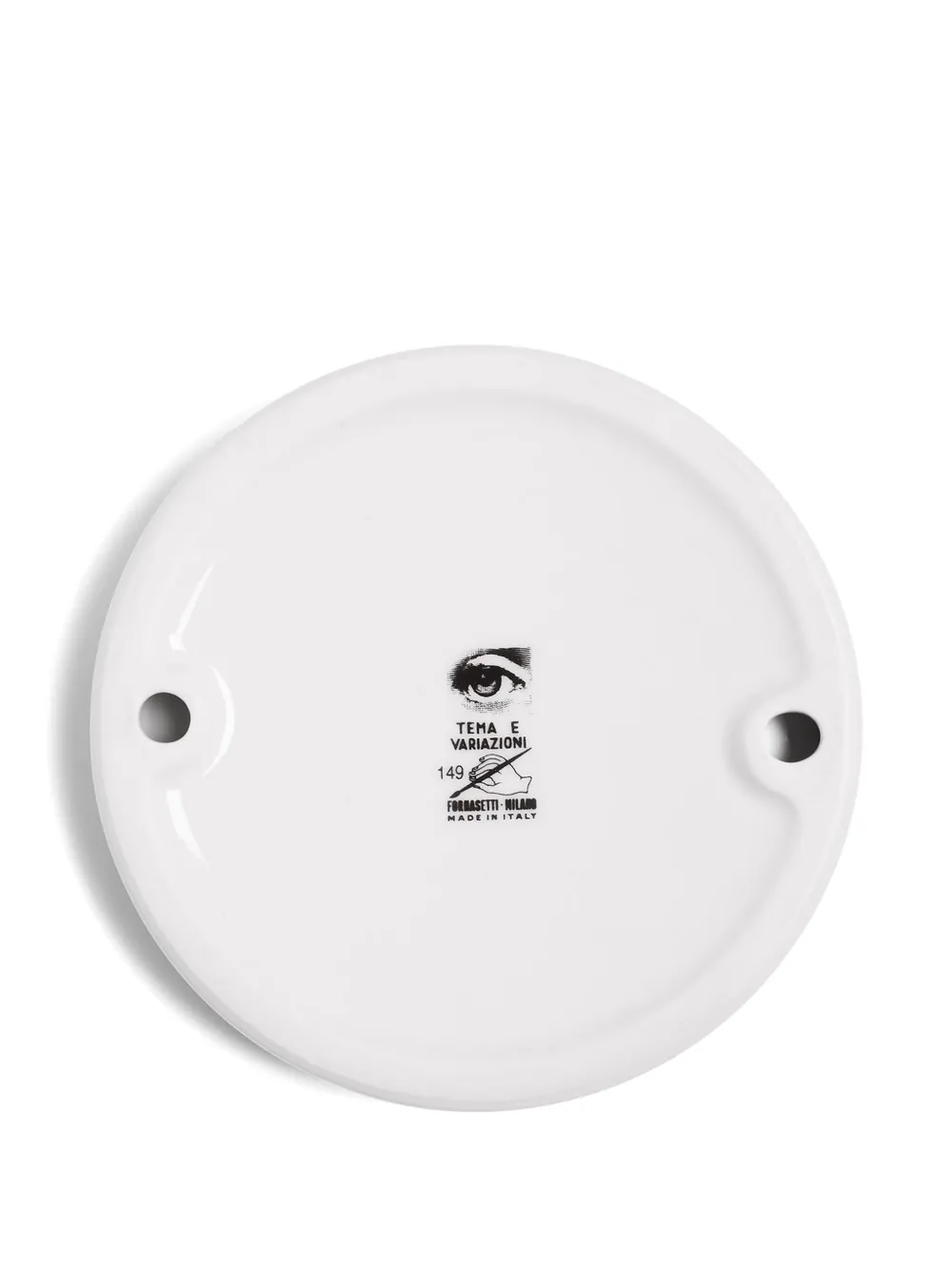 Fornasetti Round Ashtray In White