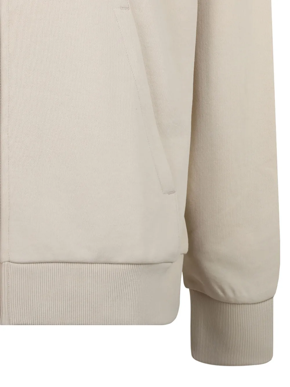 Calvin Klein Hoodie met rits Beige