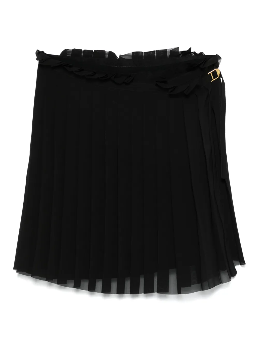 AMI Paris pleated twill mini skirt – Black