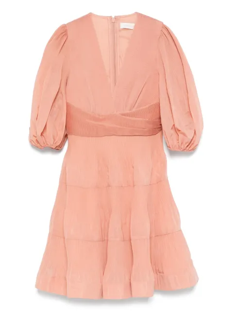 ZIMMERMANN pleated mini dress