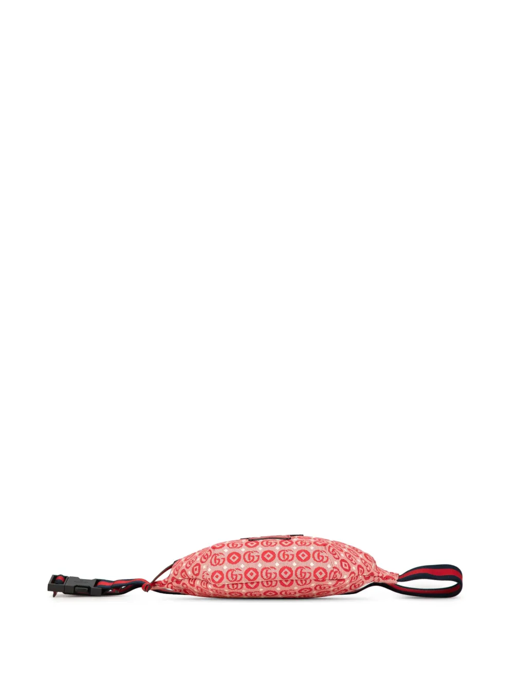 Pre-owned Gucci 2016-2024 Kids Gg Canvas Star Belt Bag In Red