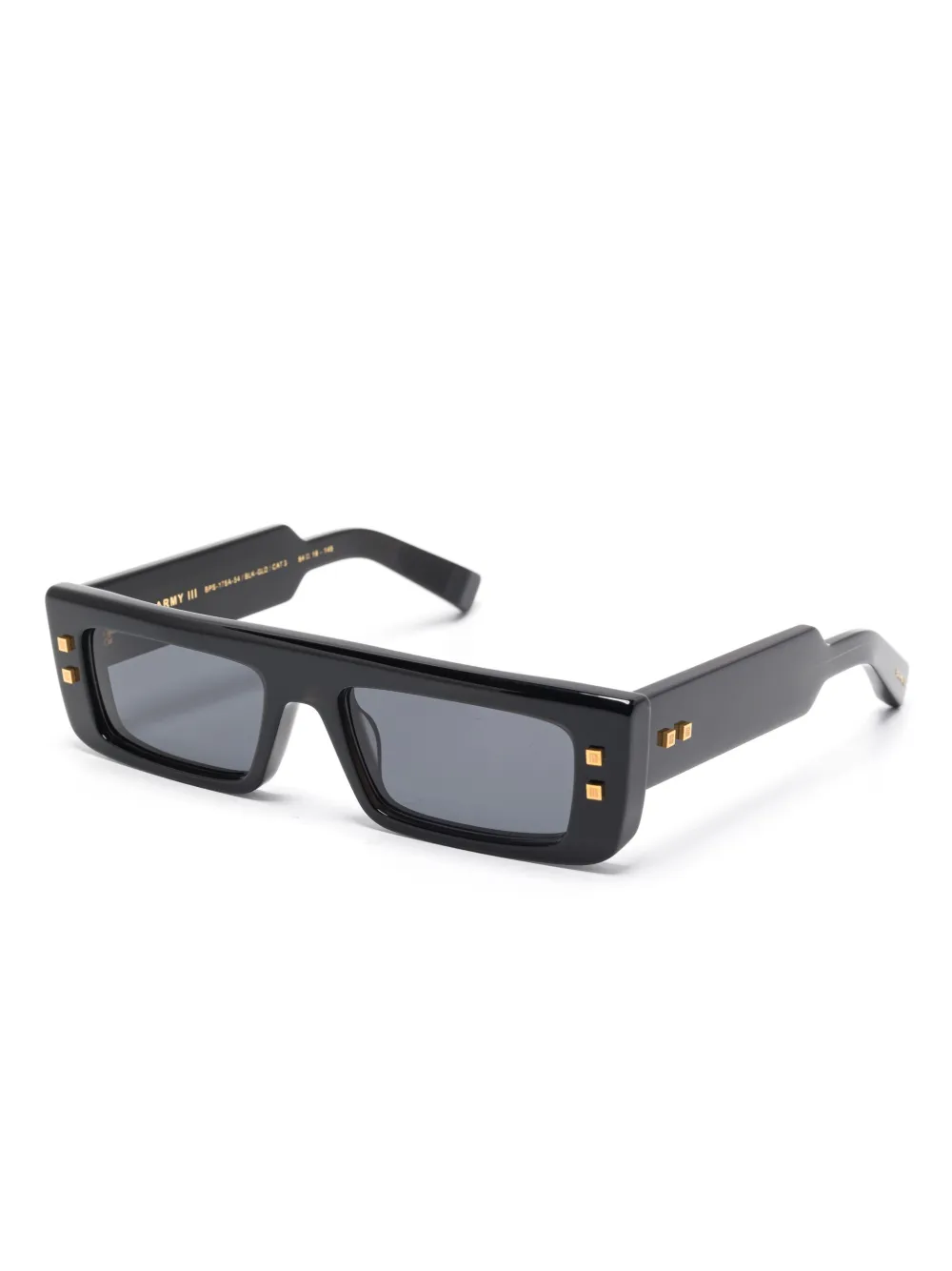 Balmain Eyewear Zonnebril met vierkant montuur Zwart
