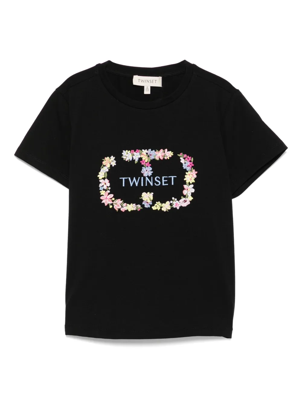 TWINSET Kids logo-embroidered T-shirt | Black | Image 1