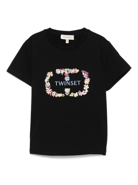 TWINSET Kids logo-embroidered T-shirt