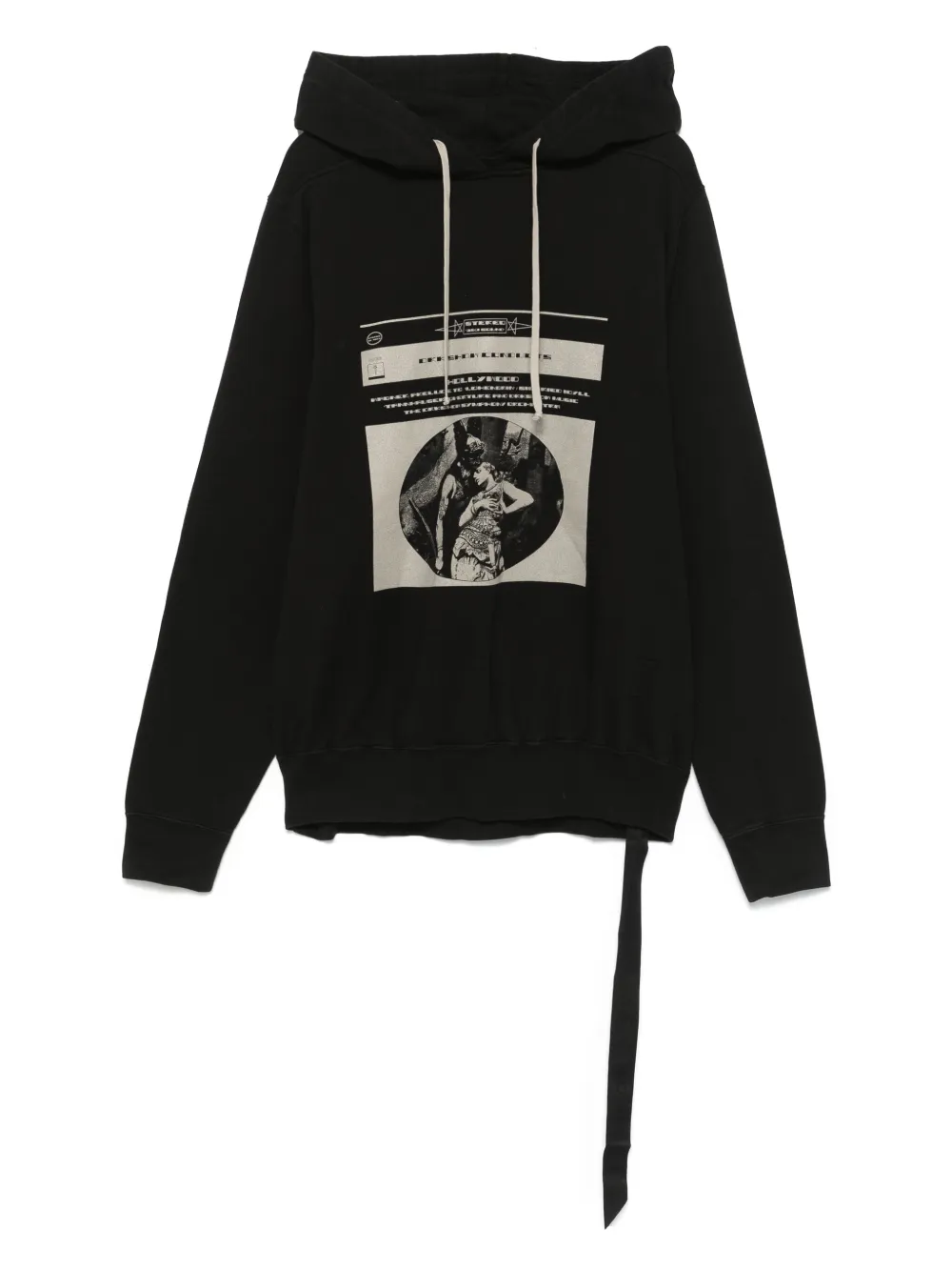 Rick Owens DRKSHDW hoodie con estampado gráfico | negro | Image 1