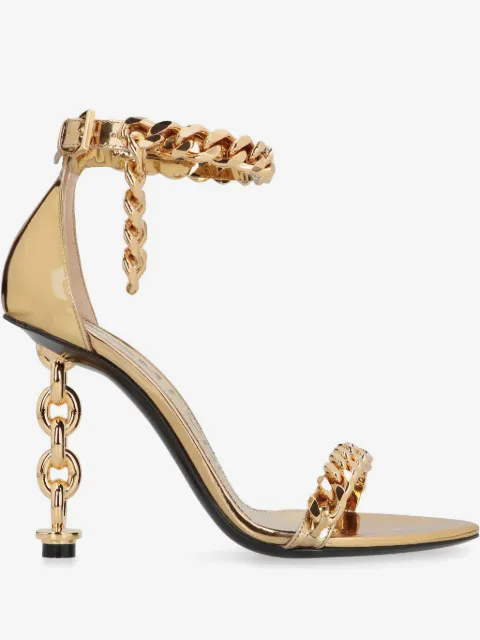 TOM FORD 100mm metallic-effect sandals