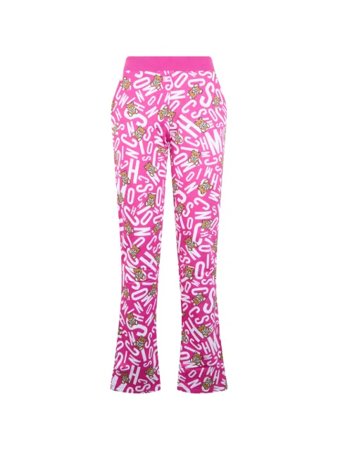 Moschino pants con logo estampado