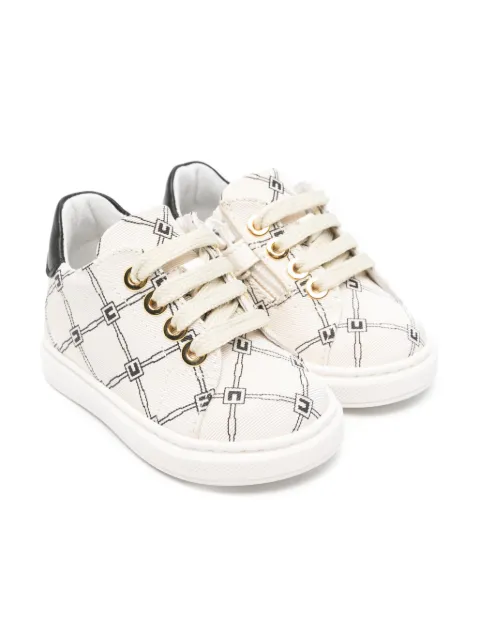 Elisabetta Franchi La Mia Bambina tenis con monograma estampado