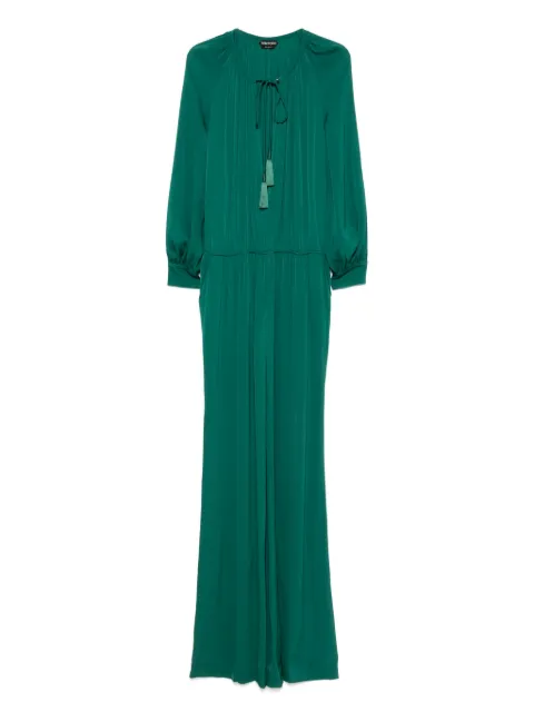 TOM FORD jumpsuit con moño en el cuello