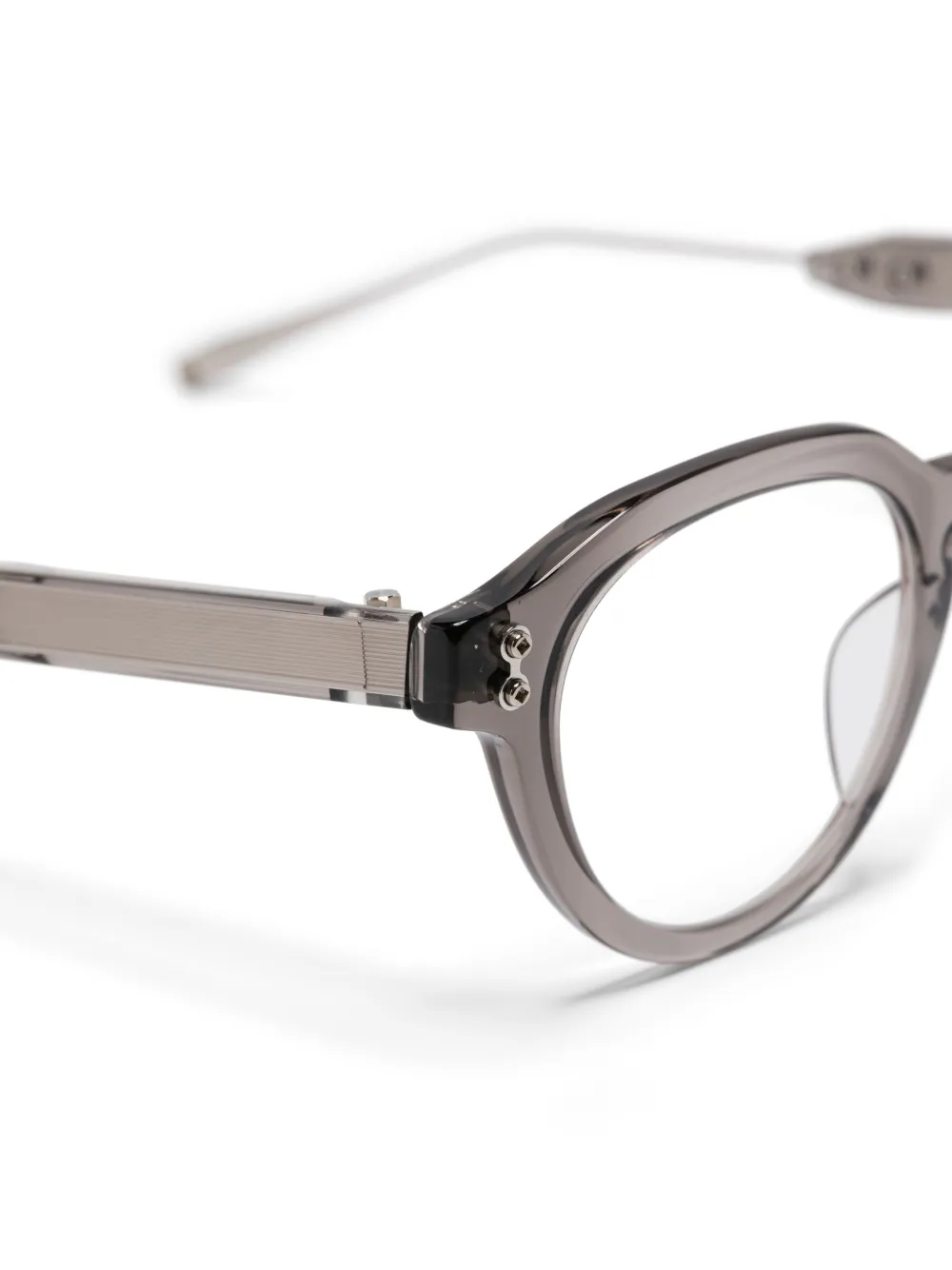  Akoni Round-frame Glasses - Grey 