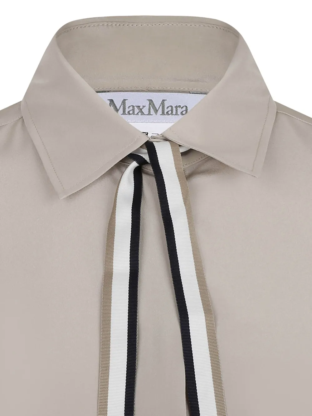 Max Mara T-shirt met strikdetail Grijs
