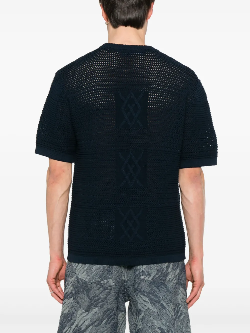 Daily Paper Gehaakt T-shirt Blauw