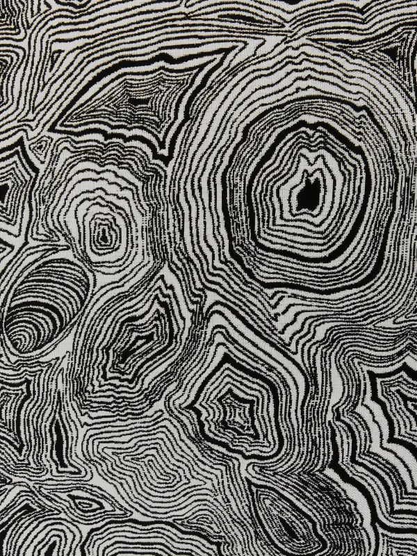 Fornasetti Malachite クッション 40cm x 40cm | ブラック