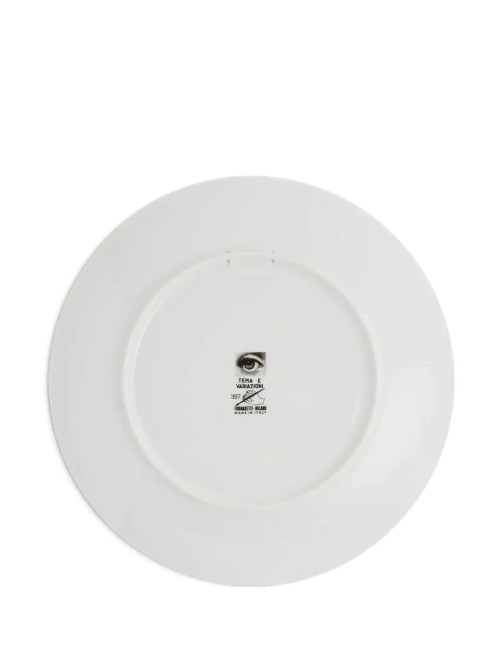 Fornasetti Tema E Variazioni N.397 Red Lips Plate In White