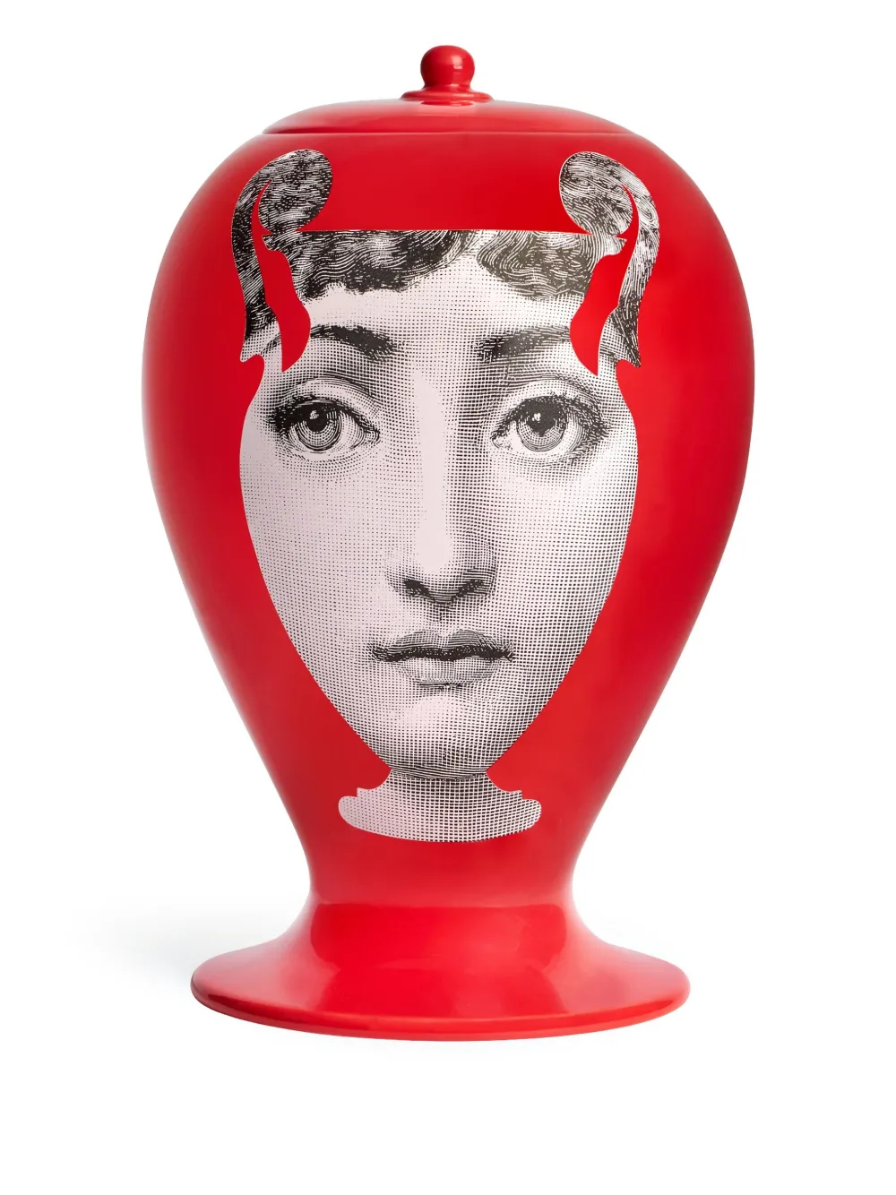 Fornasetti Sagome Di Vasi Vase In Red